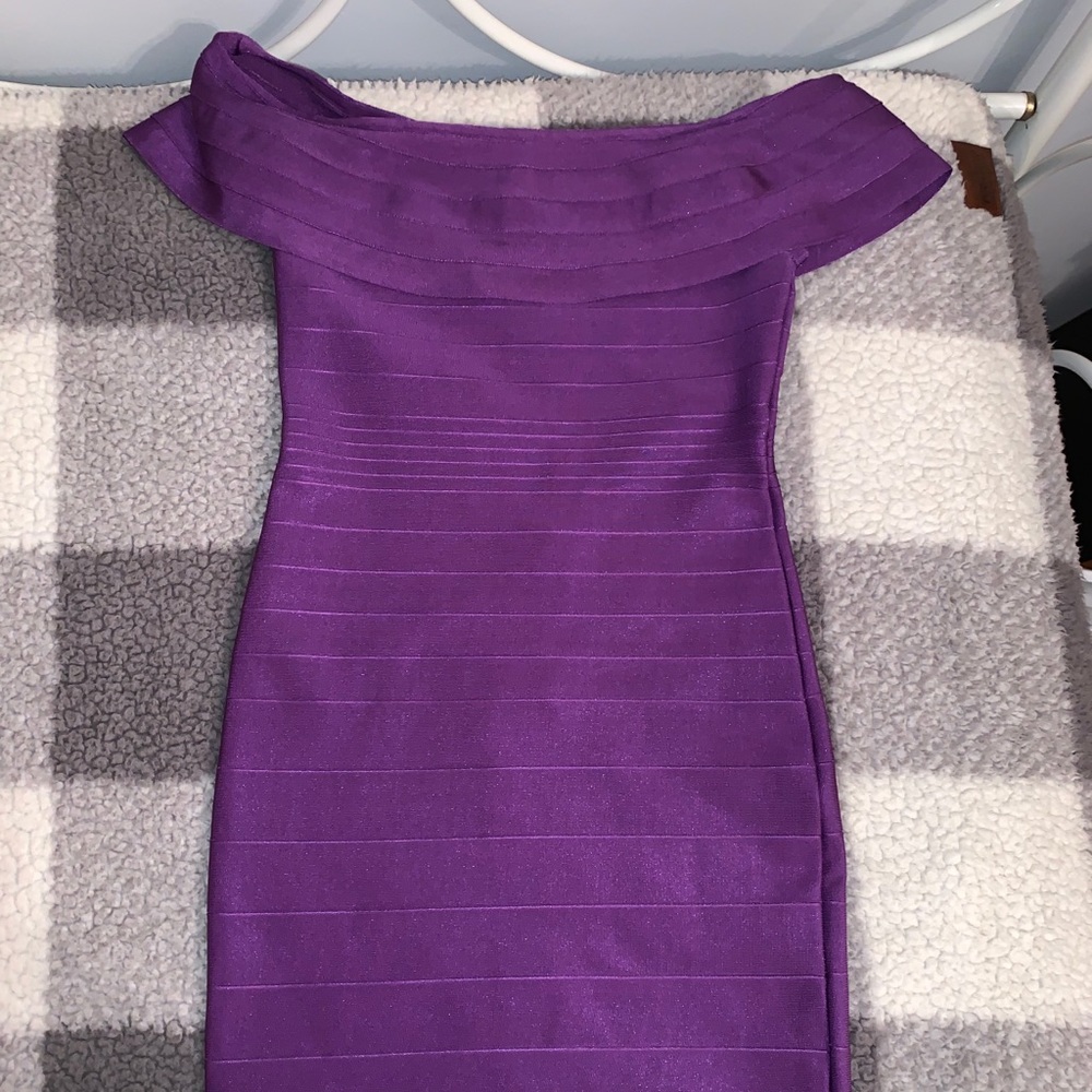 Purple Bandage dress